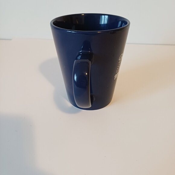 Dark blue Motivational Mug with English French Graphics - Picture 3 of 7